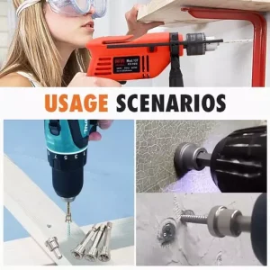 Magnetic Positioning Screwdriver Bits Woodworking Screw Hex Shank Positioning Bit Batch Head