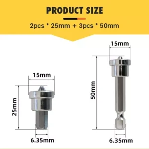 Magnetic Positioning Screwdriver Bits Woodworking Screw Hex Shank Positioning Bit Batch Head