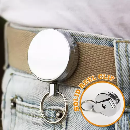 Retractable Keychain with Belt Clip