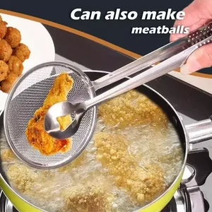 Stainless Steel Oil Leak Clamp Kitchen Filter Scoop Small Strainer