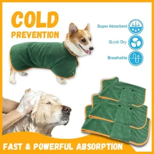 Super Absorbent Pet Bathrobe Dog Bathrobe Towel