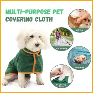 Super Absorbent Pet Bathrobe Dog Bathrobe Towel