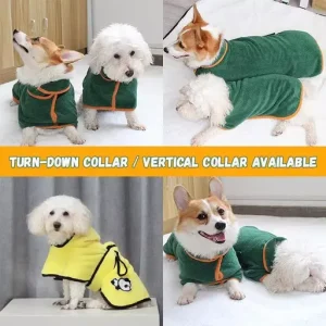 Super Absorbent Pet Bathrobe Dog Bathrobe Towel