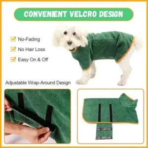 Super Absorbent Pet Bathrobe Dog Bathrobe Towel