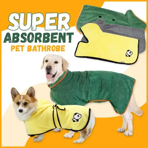 Super Absorbent Pet Bathrobe Dog Bathrobe Towel