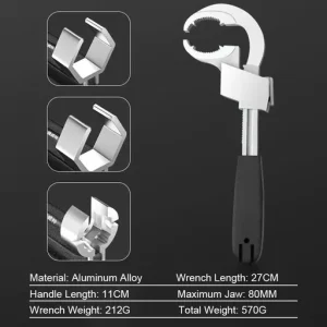 Universal Adjustable Double-Ended Wrench