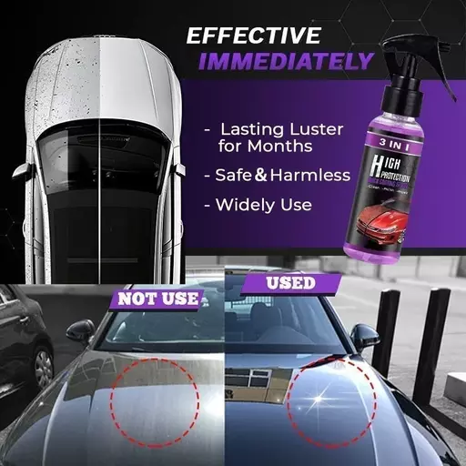 3 in 1 High Protection Quick Car Coating Spray [Video] [Video] in 2022, Car coating, Cool car accessories, Car ca…