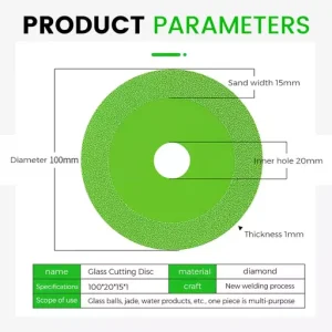Glass Cutting Disc for Angle Grinder