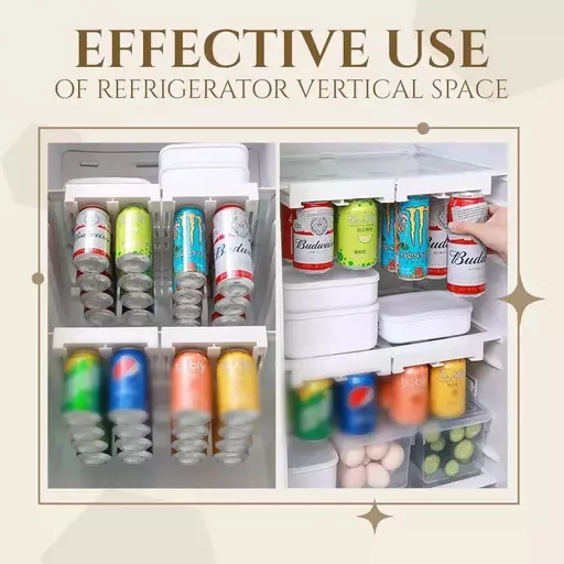 Soda Can Organizer for Fridge Refrigerator