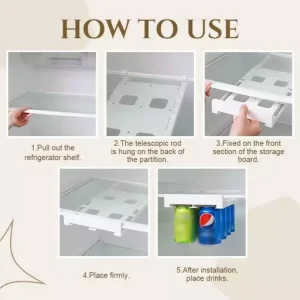 Hanging Soda Can Storage Rack for Fridge