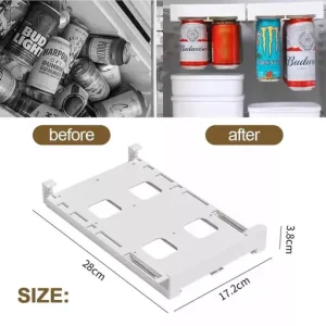 Hanging Soda Can Storage Rack for Fridge