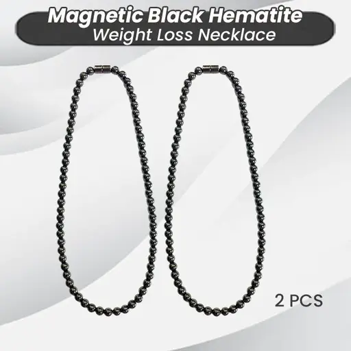 Black Magnetic Hematite Therapy Necklace 20.0