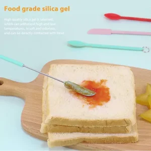 Mini Silicone Telescopic Spatula and Scooping Spoon