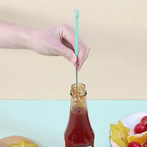 Mini Silicone Telescopic Spatula and Scooping Spoon