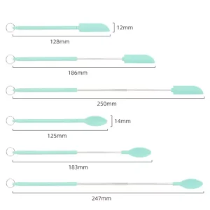 Mini Silicone Telescopic Spatula and Scooping Spoon