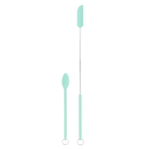 Mini Silicone Telescopic Spatula and Scooping Spoon