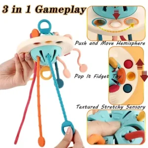 Montessori Ufo Silicone Pulling Toy