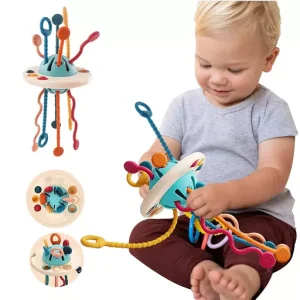 Montessori Ufo Silicone Pulling Toy