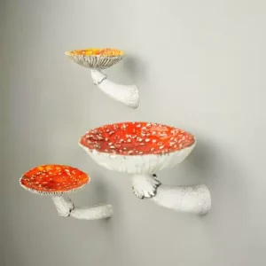 Mushroom Hanging Shelf Resin Wall Floating Shelf