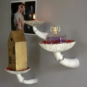 Mushroom Hanging Shelf Resin Wall Floating Shelf