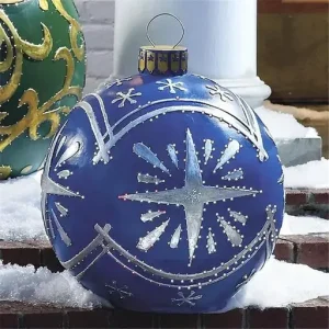 Outdoor Christmas Inflatable Decorated Ball Giant Christmas Inflatable Ball Christmas Tree Decorations