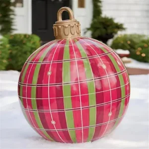 Outdoor Christmas Inflatable Decorated Ball Giant Christmas Inflatable Ball Christmas Tree Decorations