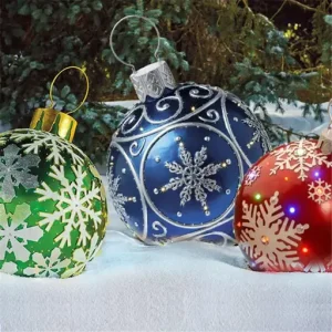 Outdoor Christmas Inflatable Decorated Ball Giant Christmas Inflatable Ball Christmas Tree Decorations