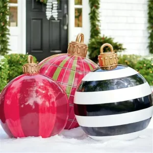 Outdoor Christmas Inflatable Decorated Ball Giant Christmas Inflatable Ball Christmas Tree Decorations