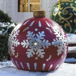 Outdoor Christmas Inflatable Decorated Ball Giant Christmas Inflatable Ball Christmas Tree Decorations