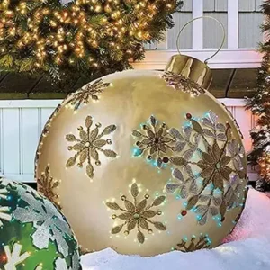 Outdoor Christmas Inflatable Decorated Ball Giant Christmas Inflatable Ball Christmas Tree Decorations