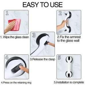 Suction Cup Handrails for Bathroom Shower
