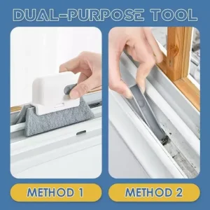 2-in-1 Groove Cleaning Tool Creative Window Groove Cleaning Cloth
