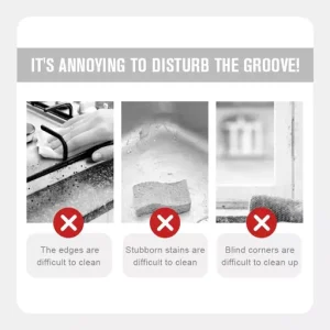 2-in-1 Groove Cleaning Tool Creative Window Groove Cleaning Cloth