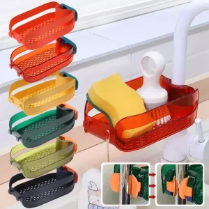 2 in 1 Home Sink Organizer Faucet Hanging Drain Rack