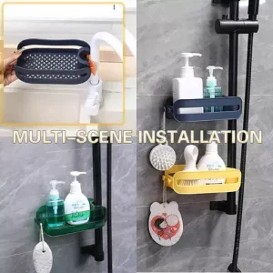 2 in 1 Home Sink Organizer Faucet Hanging Drain Rack