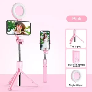 New 6 in 1 Wireless Bluetooth Selfie Stick