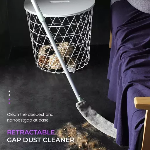 Retractable Gap Dust Cleaner, Microfiber Duster with Extension Pole,  Extendable Duster for Cleaning Long Handle Dust Brush Under Refrigerator  Sofa