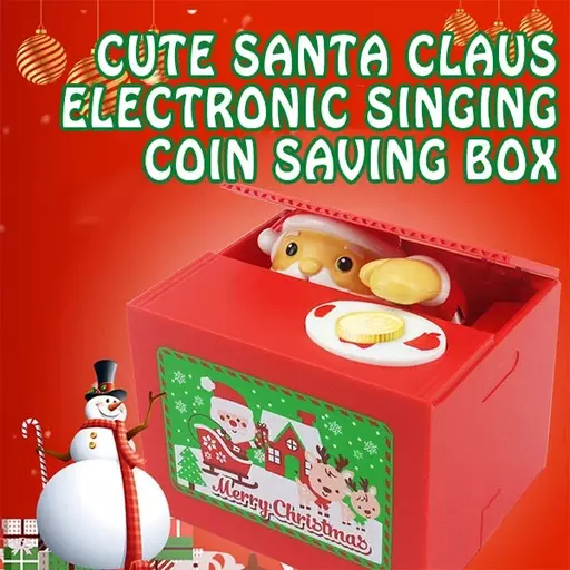 Santa Saving Money Box