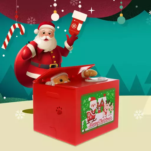 Santa Saving Money Box