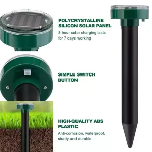 Solar Power Mouse Mole Snakes Pest Rodent Repeller
