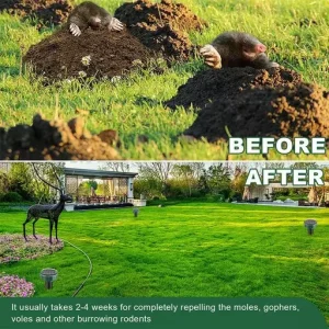Solar Power Mouse Mole Snakes Pest Rodent Repeller