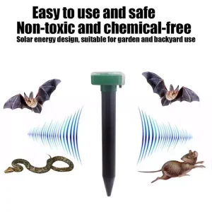 Solar Power Mouse Mole Snakes Pest Rodent Repeller