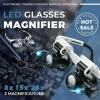 LED Lights Glasses Magnifier 8x 15x 23x