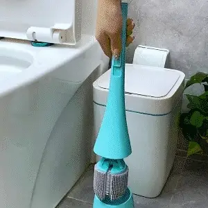 Mintiml Deep Cleaning Toilet Brush Set 90 Degree Adjustable No Dead Angle Toilet Cleaning Brush