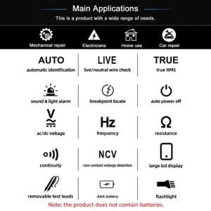 A1 Fully Automatic Anti-Burn Intelligent Digital Multimeter
