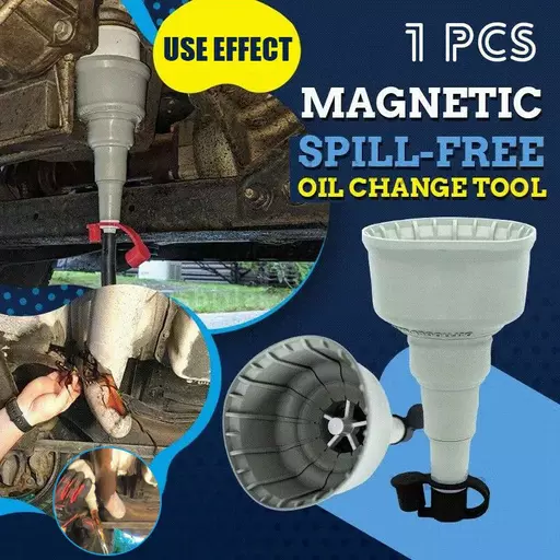 Magnetic Spill-Free Oil Change Tool