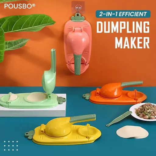 2-in-1 Efficient Dumpling Maker Manual Dough Presser