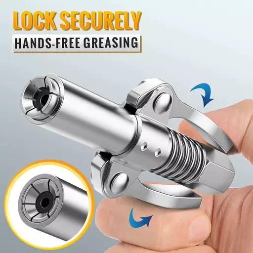 High Pressure Dual Handle Grease Gun Coupler