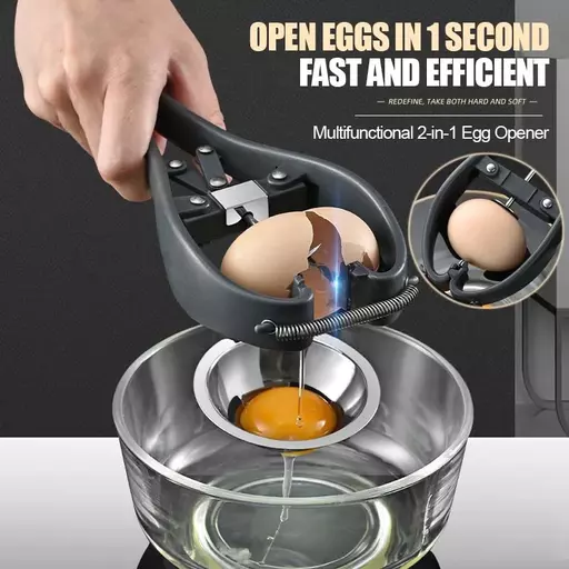 Household Stainless Steel Egg Cutter Multifunctional - Egg Holder -  Two-In-One