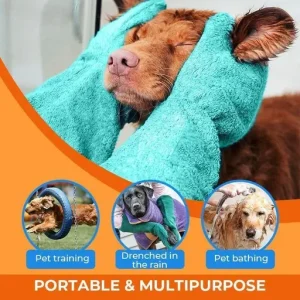 Super Absorbent Pet Drying Mitts Microfiber Pet Bath Towels